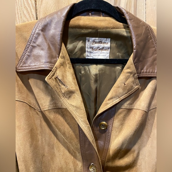 LEATHERS by NEW ENGLAND SPORTSWEAR Vintage Suede and Leather Coat - Picture 4 of 6